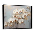 thumbnail image 2 of Designart "Blooming Beige And Gold Orchid IV" Orchids Floater Framed Wall Art Prints, 2 of 5