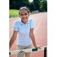 thumbnail image 3 of French Toast Little Girls' "Gem Cuffs" S/S Knit Polo (Sizes 4 - 6X), 3 of 7