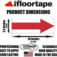 thumbnail image 2 of LiteMark 10 Inch Red Vinyl Removable Floor Wall Marking Arrow Decals - Pack of 12, 2 of 7