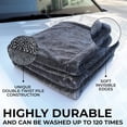 thumbnail image 6 of Large Microfiber Car Drying Towel 1300 GSM Double Twist Pile - Premium Auto Wash Towel for Cars Trucks SUV - Super Absorbent Detailing Cleaning Cloth 20x26'' Gray 1-Pack, 6 of 6