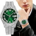 thumbnail image 1 of Reloj de cuarzo para hombre, relojes de moda para hombre, reloj de acero inoxidable, informal, de pulsera, de cristal, 1 of 5