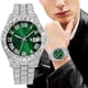 thumbnail image 1 of Reloj de cuarzo para hombre, relojes de moda para hombre, reloj de acero inoxidable, informal, de pulsera, de cristal, 1 of 5