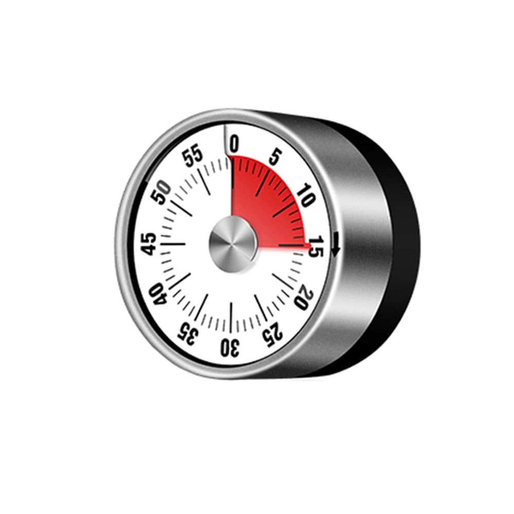 Burwells 60 Minute Kitchen Countdown Timer Alarm Rope Neck Cord Bell Ring Magnet On Back Clockwork Mechanical 