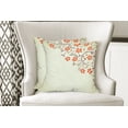 thumbnail image 4 of Ambesonne Floral Throw Pillow Cover 2 Pack, Ladybugs Flowers Spring, 16", Pale Green Red, 4 of 6