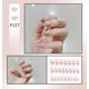 thumbnail image 5 of 5 uds. De uñas postizas de longitud media, uñas rosas, uñas postizas brillantes, uñas postizas de cobertura completa con pegatina de pegamento, 5 of 5