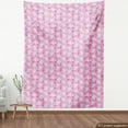 thumbnail image 3 of Ambesonne Animal Fabric by the Yard Upholstery, Girly Happy Animals, 5 Yards, Pale Blue Pink, 3 of 4
