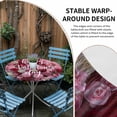 thumbnail image 5 of Valentine's Day Fitted Tablecloth with Elastic Edged, Round Table Cloth for Dining Table, Colorful Roses Floral Romantic Rustic Waterproof Oil Proof Table Cover for Indoor Outdoor 45"-54", 5 of 8