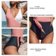 thumbnail image 4 of Traje de baño de una pieza para mujer Bloques de color Traje de baño de una pieza con cuello en V hueco transpirable para playa Rosa M, 4 of 5