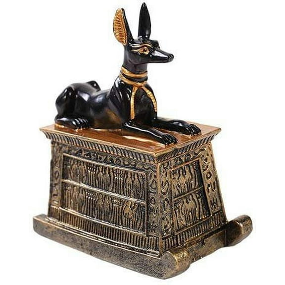 Egyptian Small Anubis Mini Figurine Made of Polyresin