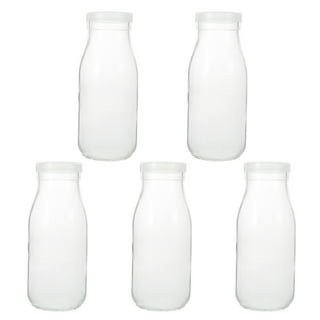  Stock Your Home Liter Glass Milk Bottles (2 Pack) - 32-Oz Milk  Jars with Lids - Food Grade Glass Bottles - Dishwasher Safe - Bottles for  Milk, Buttermilk, Honey, Maple Syrup