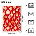 thumbnail image 2 of FORMRS 1-Subject Spiral Notebook 8" x 5" College Ruled 60 Refillable Sheet A5 Hard Cover, 2 Pack, Orange Christmas Ornaments Pattern, 2 of 7