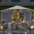 thumbnail image 4 of Patio Umbrella Clearance 9 ft Sunbrella,Outdoor Table Umbrella with 40 LED Solar Lights of Waterproof for Garden, Deck, Backyard, Pool and Beach, 4 of 5