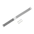 thumbnail image 3 of Correa de reloj de malla de acero inoxidable Uxcell de 14 mm, correa de reloj metálica de liberación rápida ajustable con hebilla magnética para hombres y mujeres, tono plateado, 3 of 7