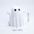 thumbnail image 3 of HOZVOMI Halloween Ghost Figurine, Cute Funny Finger Gesture Ghost Statue, Spooky Mini PVC Ghost Ornament, Indoor Farmhouse Tiered Tray Decor for Home Desk Table Party Porch Office Fall Decorations, 3 of 6