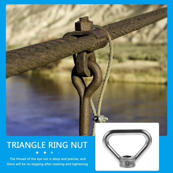 Nestingho 4Ud Accesorio De Levantamiento Anillo De Acero Inoxidable Con Tuerca Rosca Precisa