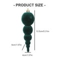 thumbnail image 3 of 4PCS Soft Flocking Gourd Holiday Ornaments Christmas Tree Decoration With Festival Velvety Texture Pendants, 3 of 8