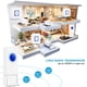 thumbnail image 4 of Timbres inalámbricos Coolqiya para el hogar con botones de timbre remotos impermeables y receptor enchufable, 4 of 5