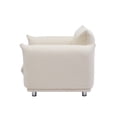 thumbnail image 6 of Roomfitters Sherpa Accent Chair Single Sofa 42"W, Cozy Accent Chair for Bedroom, Living Room, Apartment, Beige, 6 of 8