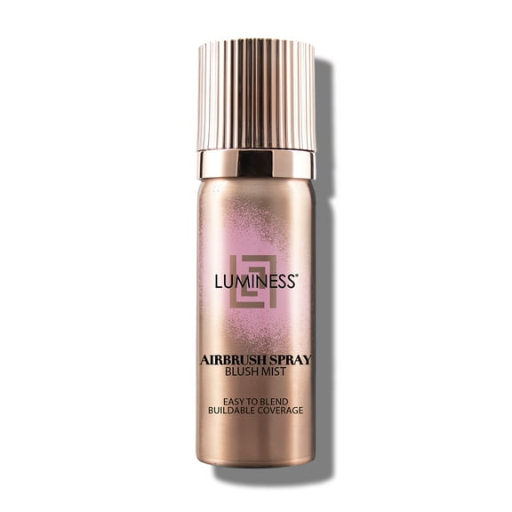 LUMINESS Airbrush Spray Blush Makeup - Fine Mist, Lightweight, Travel Size - Buildable Coverage for All Skin Tones, Natural Radiant Finish, Nourishing Formula with Vitamin E, Long-Lasting & Blendable