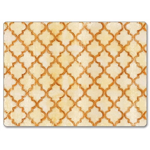 CounterArt Hardboard Placemat, Antique Quatrefoil, Set of 2