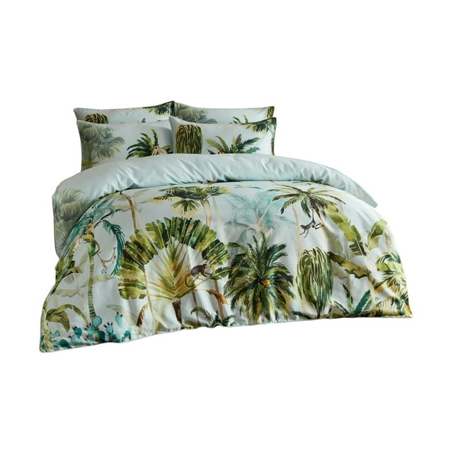 Paoletti Forsteriana Palm Tree Duvet Cover Set