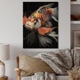 thumbnail image 2 of Designart "Bold Contrasts of Orange Kois Fish" Animals Print on Natural Pine Wood, 2 of 5