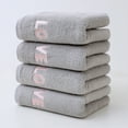 thumbnail image 7 of 4-pcs Cotton Bath Towels, 30.7x13.77 Inches - Super Soft & Absorbent, Spa & Bathroom Towel Set, Quick-Drying with Double-Stitch Edges, Luxury Hotel Quality Towels for Home & Gym, 7 of 7