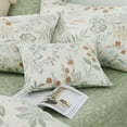 thumbnail image 4 of JOLUSERE Housse de Couette Feuilles Vertes Grand Lit, Ensemble de Literie Réversible 3 Pcs Style Jardin Chic Botanique Floral pour Adultes, 4 of 11