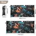 thumbnail image 4 of Black Microfiber Quick Drying Beach Towel with a Carrying Bag Absorbent and Sand Free Towel for Kids Teens Adults Travel Gym Camping Pool Yoga Outdoor and Picnic, 4 of 7