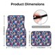 thumbnail image 5 of Balery cool Skull colorful Juego de 4 Alfombrillas para Auto, Revestimientos de Caucho Resistente, Diseño Antideslizante, 5 of 7