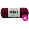 Multipack of Caron 24 Burgundy Simply Soft Solids Yarn