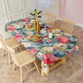 thumbnail image 3 of Pioneer Flower Floral Print Pattern Rectangle Tablecloth 60"x102",Waterproof Polyester Rectangle Table Cloth, Wipeable Spillproof Polyester Tablecloth for Dining, Camping, Indoor and Outdoor, 3 of 6