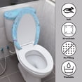 thumbnail image 4 of HELLHERO Happy Easter Pack of 2 Elastic Bottom Toilet Lid Seat Cover Set with Universal for Fits All Toilet Shapes, 4 of 8