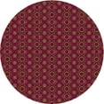 thumbnail image 1 of Ahgly Company Tapis d'Intérieur Lavables en Machine, Ronds, Rouges Châtains Transitionnels, Ronds de 5 Pi, 1 of 7