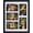 Classic Black, variant on Collage Picture Frame, Double 4x6 Picture Frame with Mat, Fits 8x10 or Two 4x6 Photos, Tempered Glass, for Tabletop or Wall Mount-Classic Black