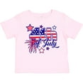 thumbnail image 3 of Inktastic 4th of July Fireworks Stars and American Flag Boys or Girls Toddler T-Shirt, 3 of 5