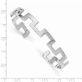 thumbnail image 2 of White Sterling Silver bracelet Cuff Rhodium-plated Polished Fancy Bangle, 2 of 2