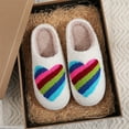 thumbnail image 4 of Casa Difusas para Mujer Pantuflas Felpa Con Amor Cómodas Interior, 4 of 9