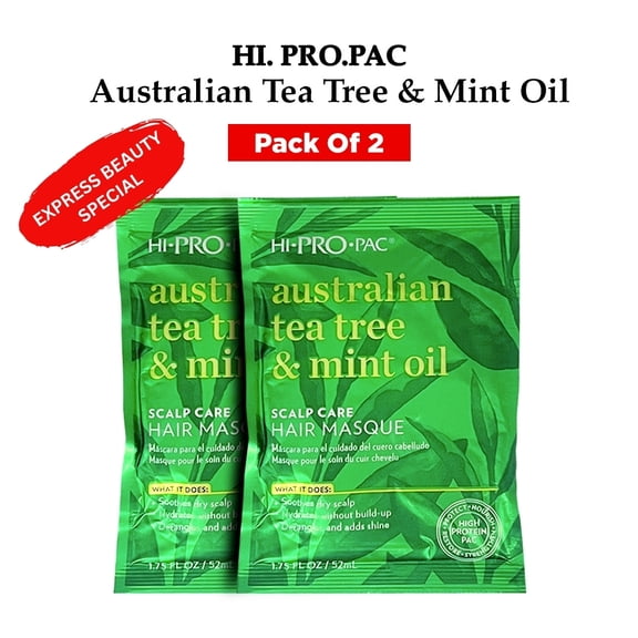 Hi-Pro-Pac Australian Tea Tree and Mint Oil Scalp Care Hair Masque - 1.75 oz ( 2 Pack )