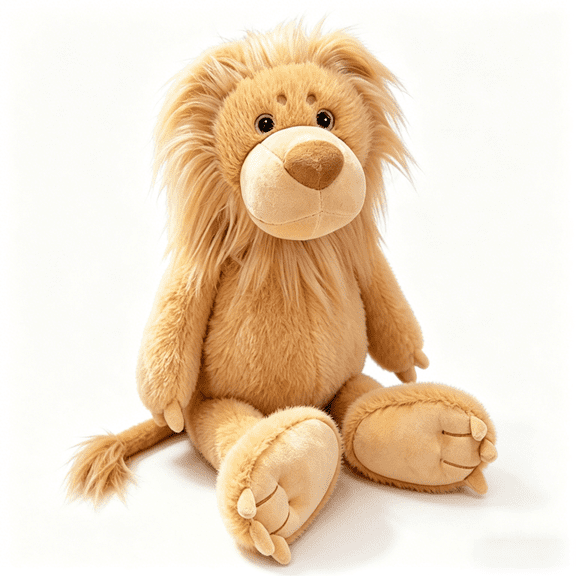 Plush Lion Pillow Doll-Fluffy Lion Plush Animal Forest Series Theme Plush Toy Perfect for Birthday Holiday Gifts