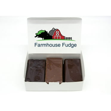 Farmhouse Fudge:  Chocolate Lovers Fudge 3 Piece Box (24 Ounces)