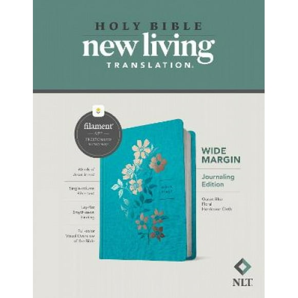 NLT Wide Margin Bible, Filament Enabled Edition, Blue