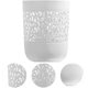 thumbnail image 1 of basura 1 pieza de plástico sin tapa caja de papel de desecho patrón de círculo hueco cubo de basura pequeño de plástico cubo de basura de baño caja de papel de desecho de baño Zhivalor XZB-0059, 1 of 2