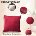 thumbnail image 3 of AUQ Decorative Pillow Covers Premium Yarn 16X16 Pillow Covers Soft & Skin-Safe Throw Pillow Cover Style1, 3 of 7