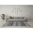 thumbnail image 3 of Ahgly Company Indoor Square Abstract Gray Modern Area Rugs, 5' Square, 3 of 4