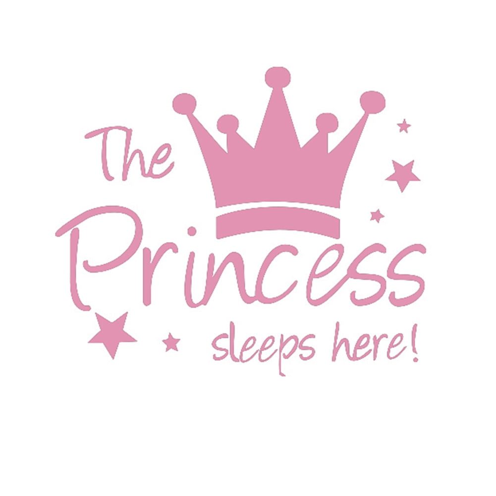 Crown Princess Aria Large Wall Sticker/Vinyl Bed Room/Nursery Art Girl/Baby