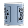 thumbnail image 3 of Inspirational Punch Today Right in the Mouth Funny Coffee Tea Ceramic Mug Office Work Cup Gift 15 oz, 3 of 3