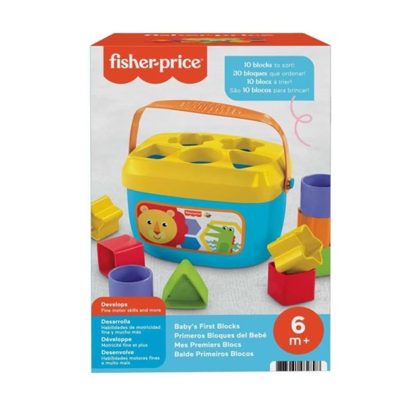 Juguete de Clasificación de Formas para bebés Fisher-Price Infant Primeros Bloques del Bebé