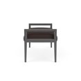 thumbnail image 3 of Pemberly Row Waiting Reception 2 Seat Bench Wood Frame in Brown, 3 of 5