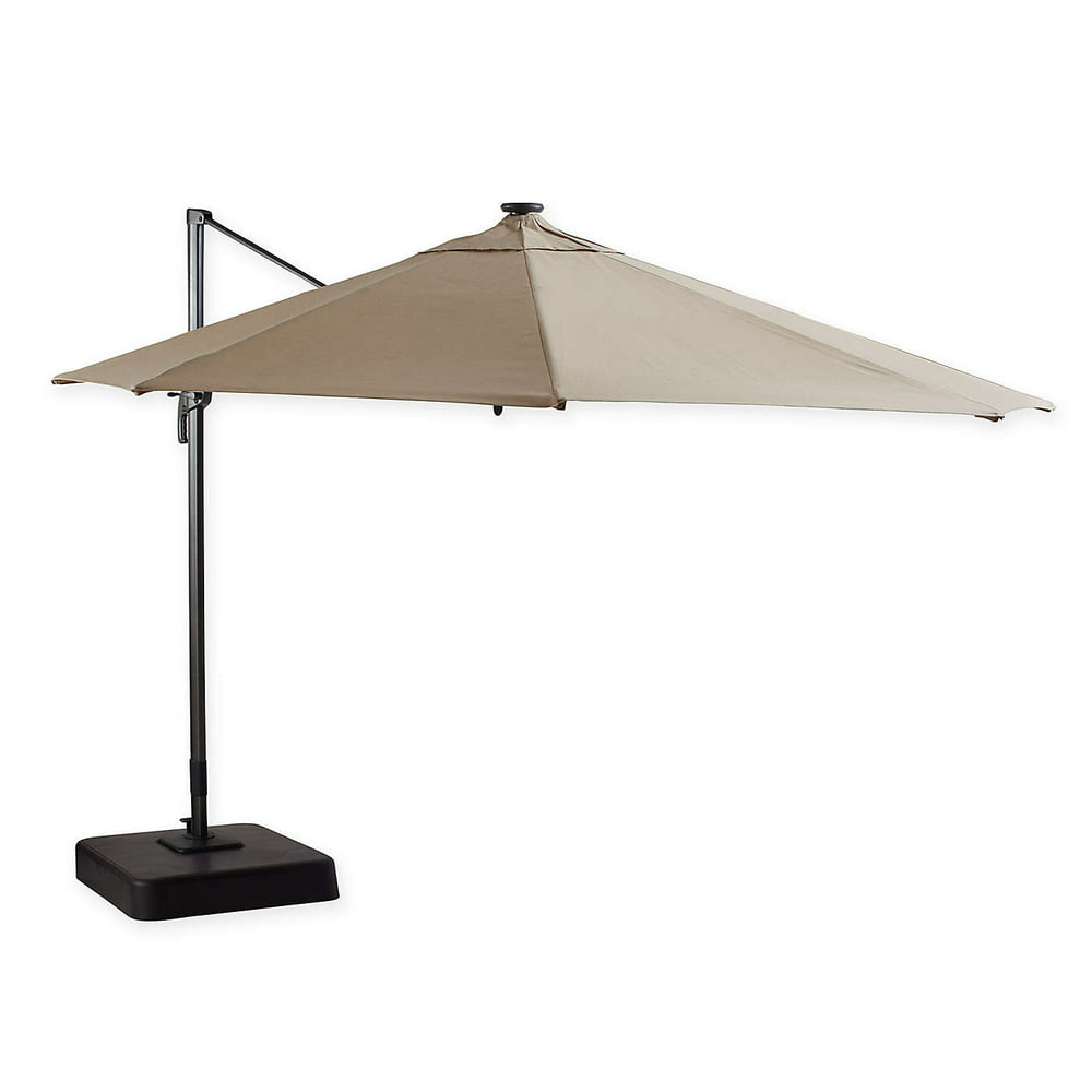 Garden Winds Replacement Canopy Top Cover for Single Tier 11 Ft Round Solar Umbrella RipLock